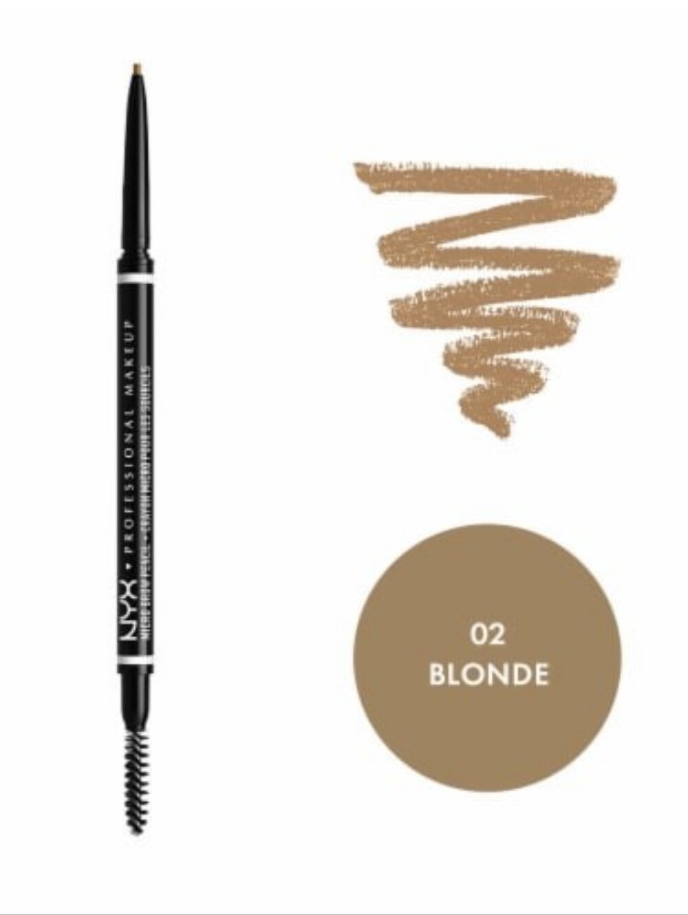 🧚‍♀️BLONDE NYX Cosmetics Micro Brow Pencil NWT